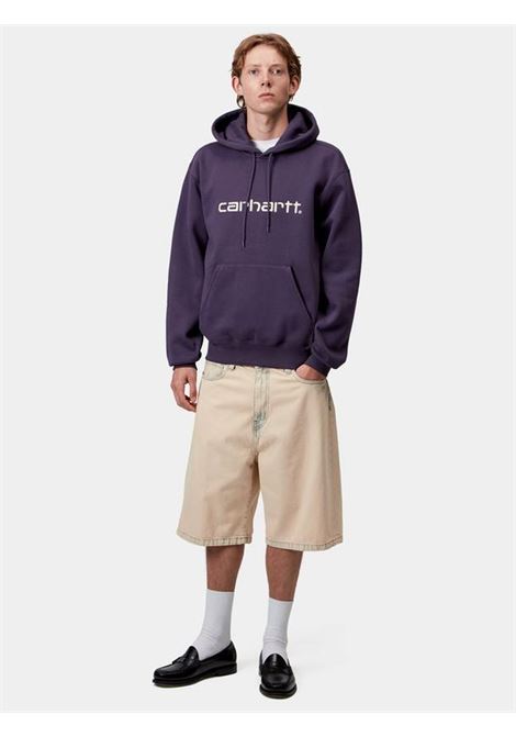 hooded carhartt sweatshirt man violet CARHARTT WIP | I03054738I.XX